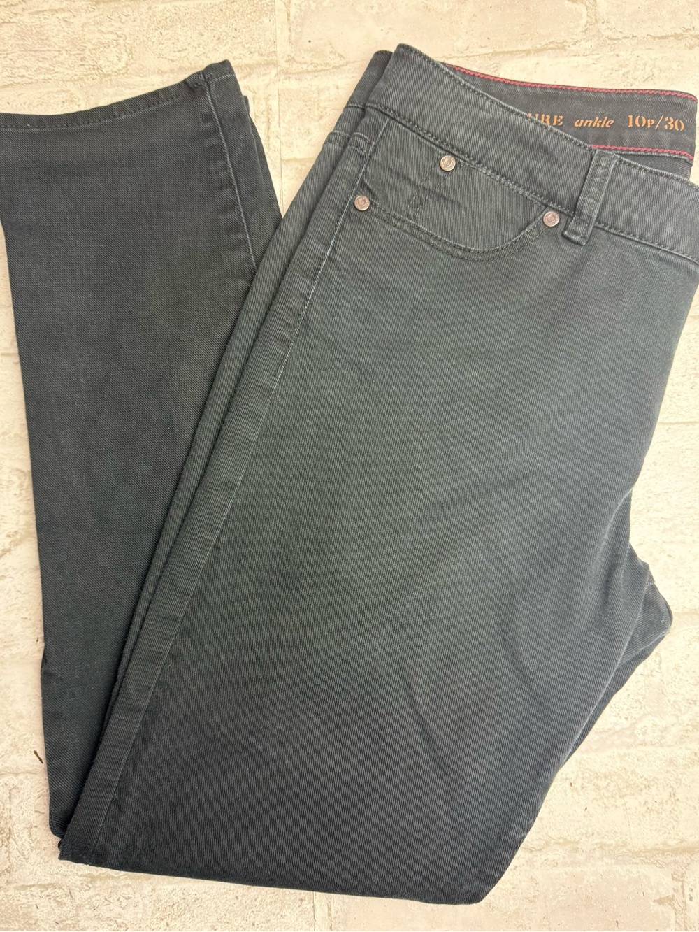 Talbots Slim Ankle Jeans Signature Fit Black Size 10 Petite EUC 😍